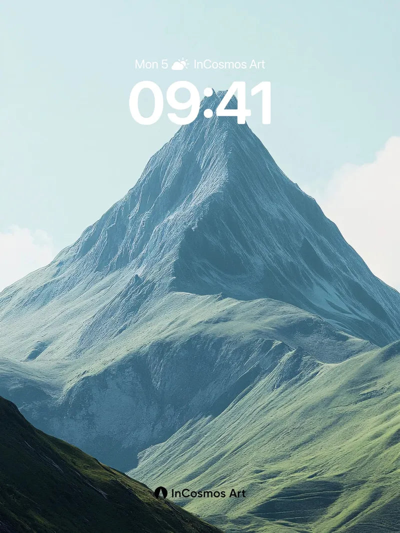 Serenity Peak Wallpaper with Ethereal Light wallpaper for iPhone, iPad & Mac