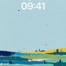 Whimsical Pastel Landscape Wallpaper with Rolling Hills wallpaper for iPhone, iPad & Mac