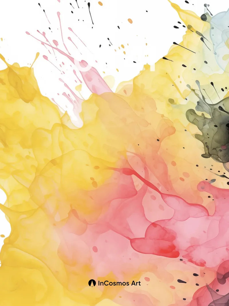 Golden Hush Wallpaper with Ink Whispers