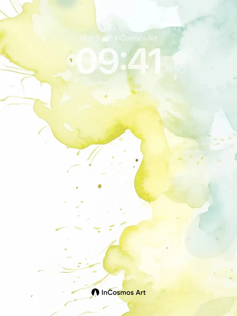 Serenity Drip Wallpaper with Floating Light