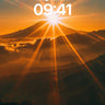 Golden Dawn Wallpaper with Sunburst Peak wallpaper for iPhone, iPad & Mac