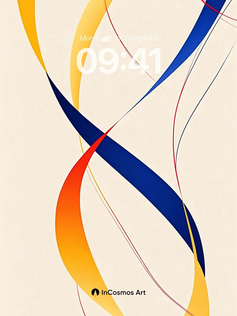 Twisted Light Wallpaper with Chromatic Flow