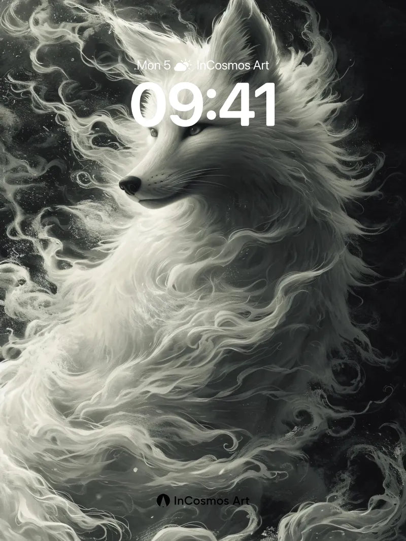 Ethereal Fox Wallpaper with Whispering Fur