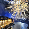 Golden Burst Wallpaper with Midnight River Reflections wallpaper for iPhone, iPad & Mac