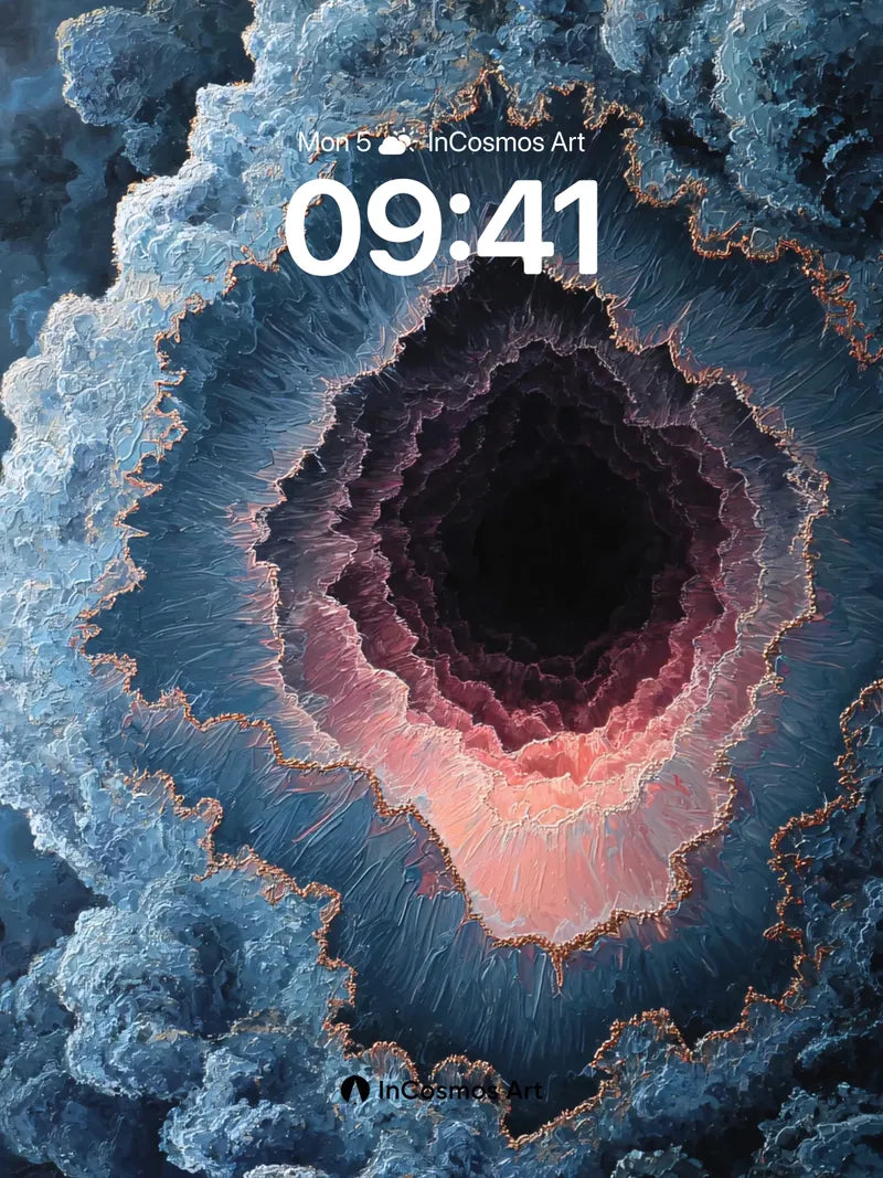 Void Bloom Wallpaper with Fractal Edges wallpaper for iPhone, iPad & Mac