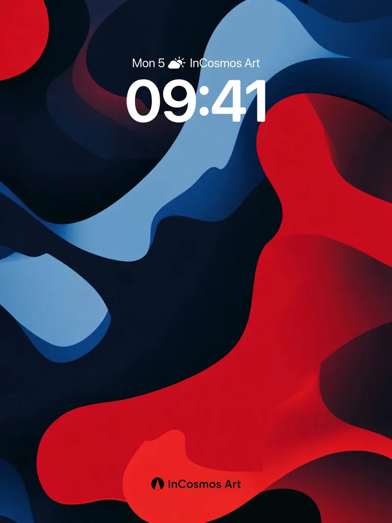 Liquid Flame Wallpaper with Midnight Depth