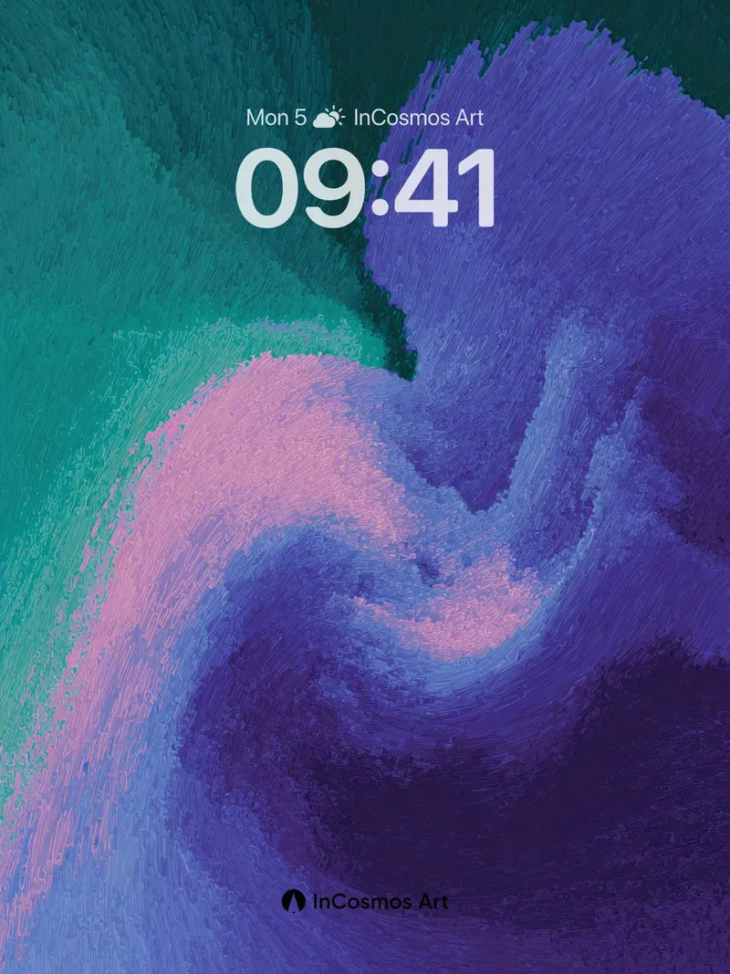 Whispering Vortex Wallpaper with Ethereal Hues