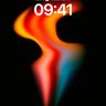 Neon Flame Wallpaper with Electric Edge wallpaper for iPhone, iPad & Mac