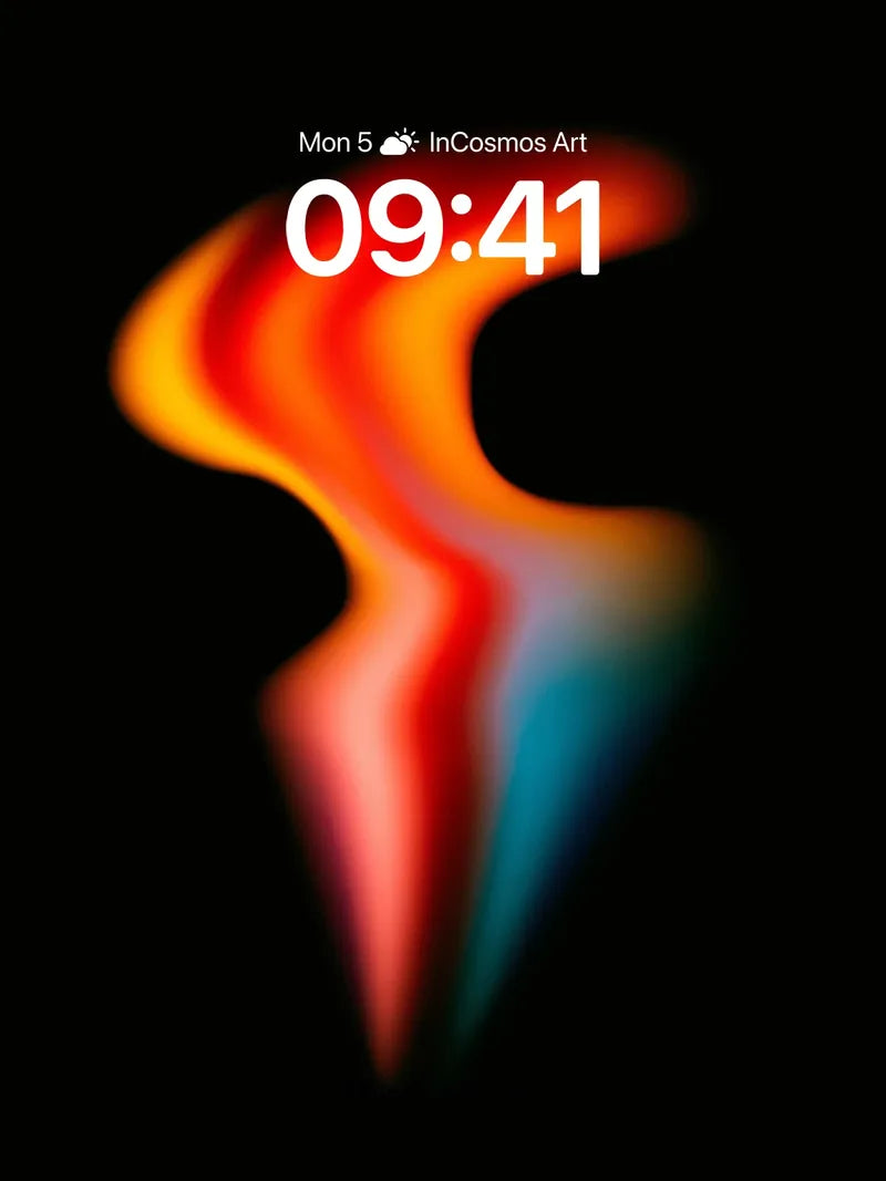 Neon Flame Wallpaper with Electric Edge