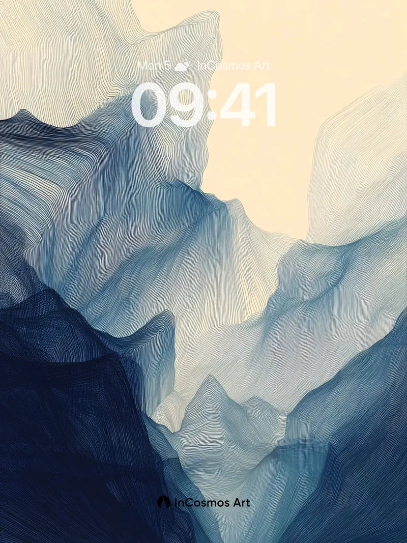 Serenity Drift Wallpaper with Whispering Lines