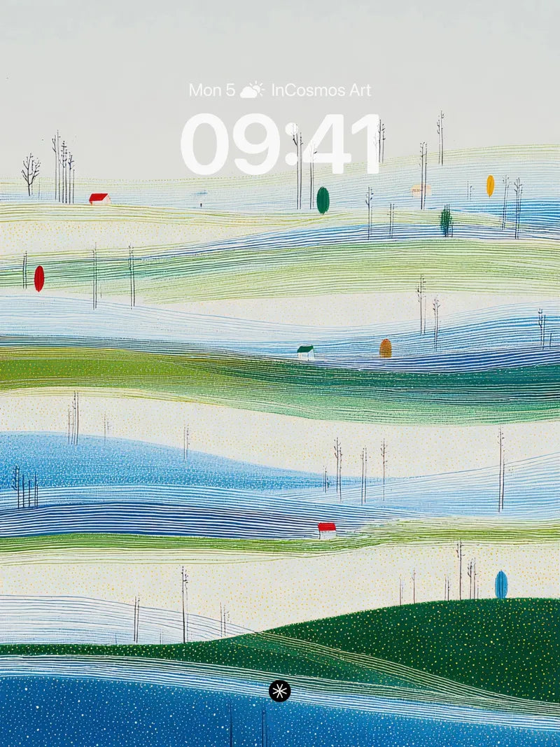 Abstract Landscape Wallpaper 4K for iPhone Lock Screen — digital wallpaper for iPhone, iPad and Mac