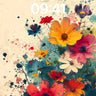 Wild Bloom Wallpaper with Ink Spatter Echo wallpaper for iPhone, iPad & Mac