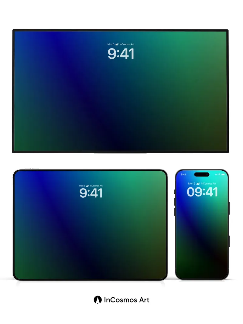 Neon Veil Wallpaper with Liquid Light