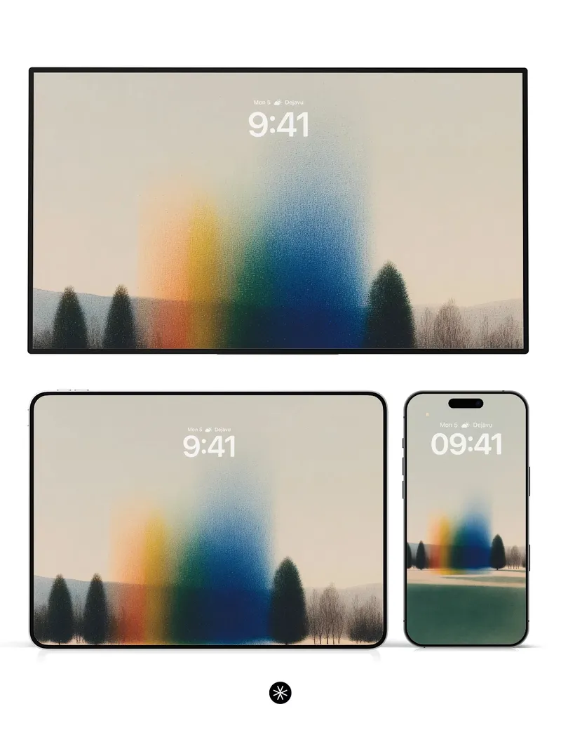 Ethereal Winter Glow Background Minimalist