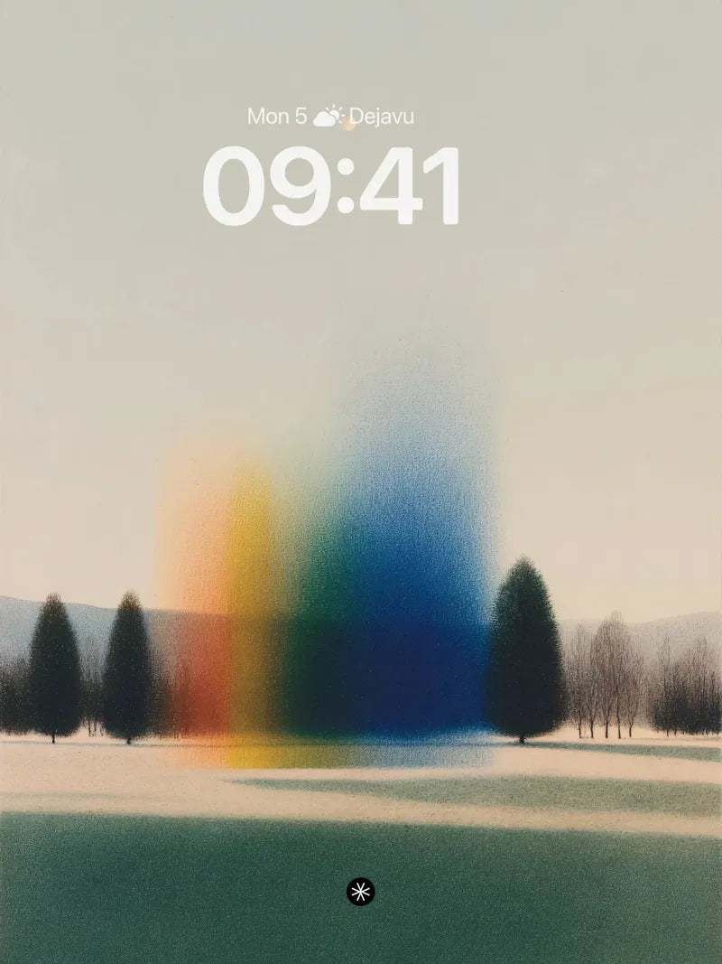 Ethereal Winter Glow Background Minimalist wallpaper for iPhone, iPad & Mac