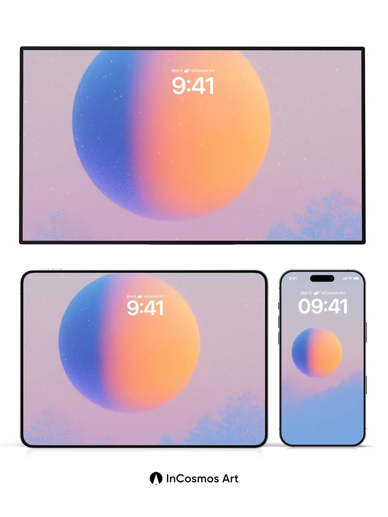 Serenity Orb Wallpaper with Cosmic Hush