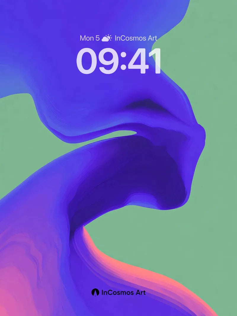 Luminous Flow Wallpaper with Ethereal Edges