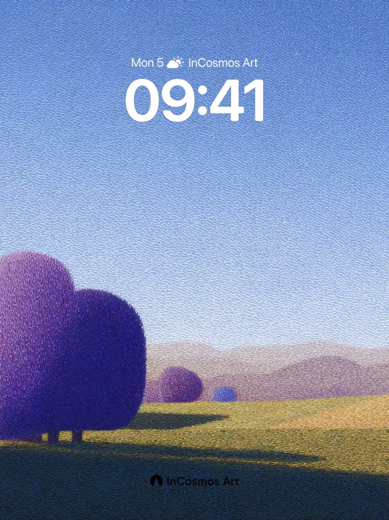 Serenity Sphere Wallpaper with Floating Hues