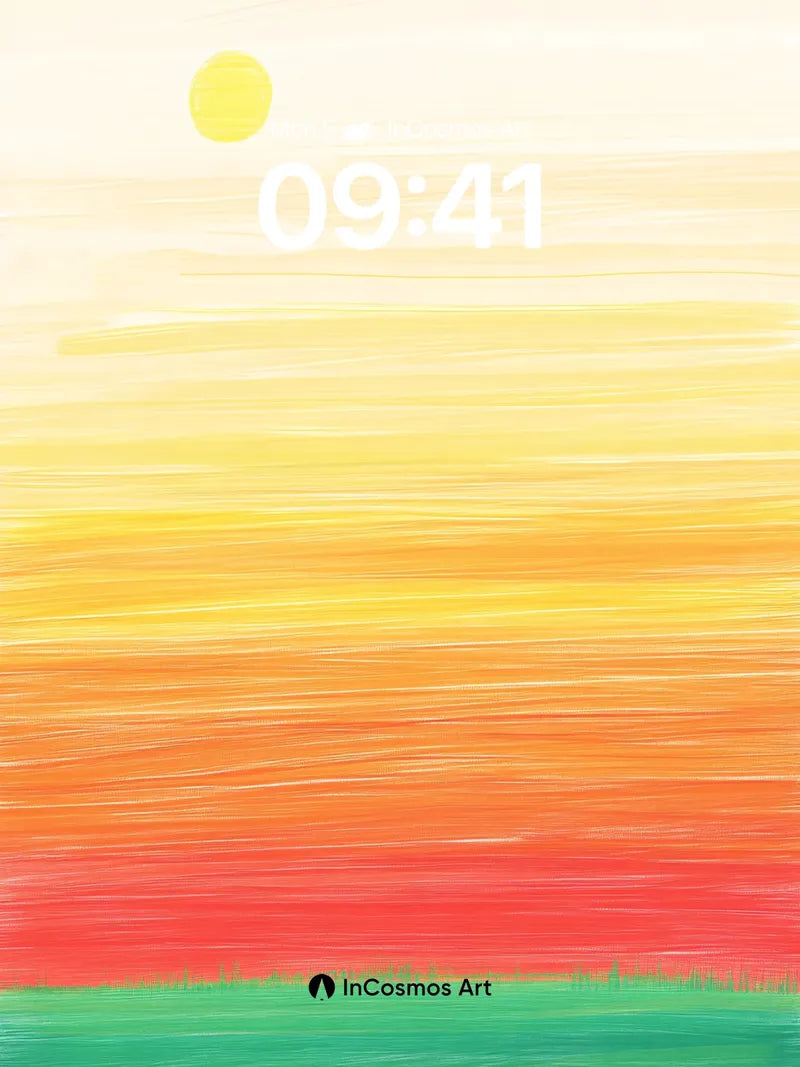 Golden Hush Wallpaper with Sunlit Strata