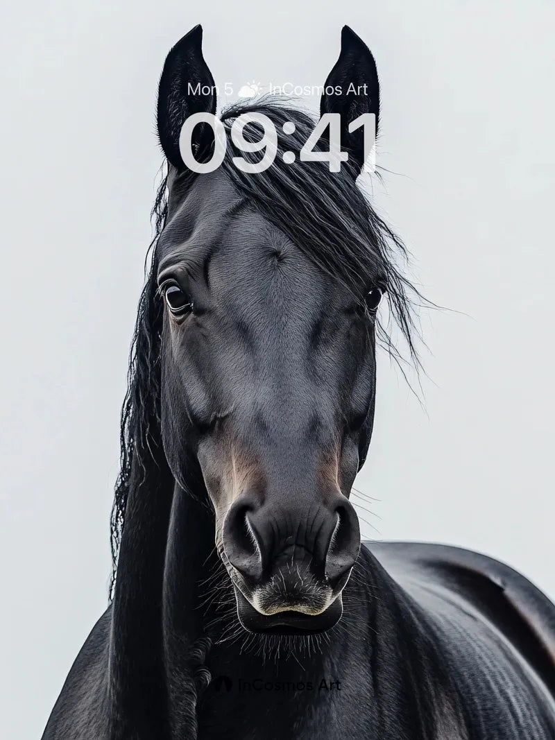 Silent Sovereign Wallpaper with Midnight Mane