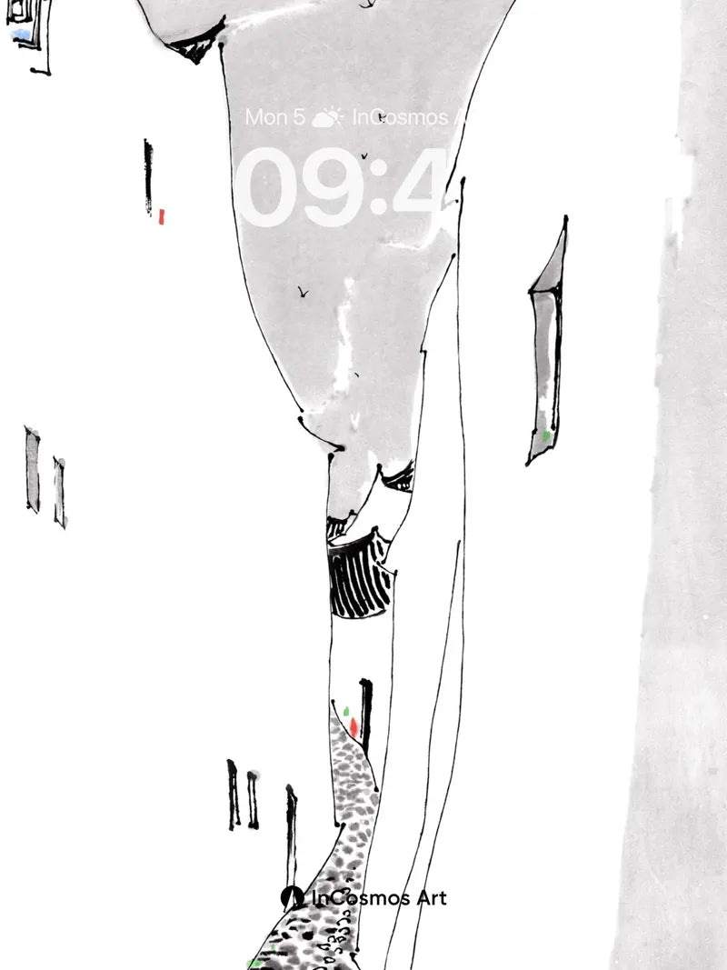 Surreal Canyon Wallpaper with Floating Windows