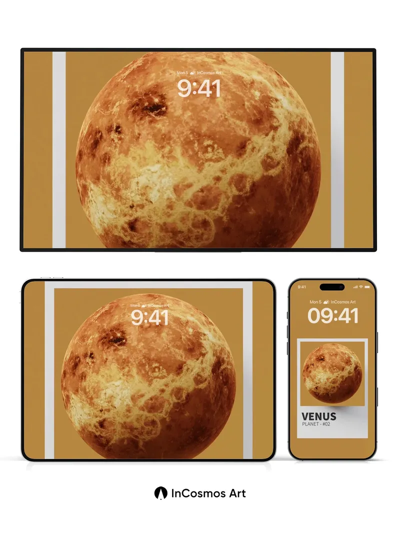 Golden Haze Wallpaper with Celestial Texture