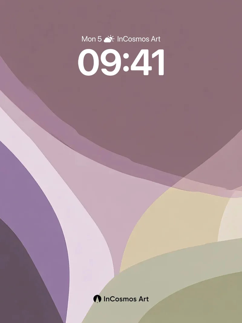 Muted Harmony Wallpaper with Soft Curves