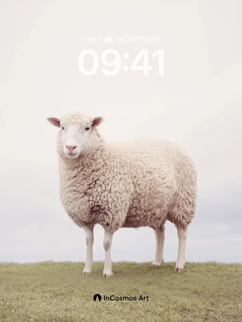 Serene Wool Wallpaper with Pastoral Stillness wallpaper for iPhone, iPad & Mac