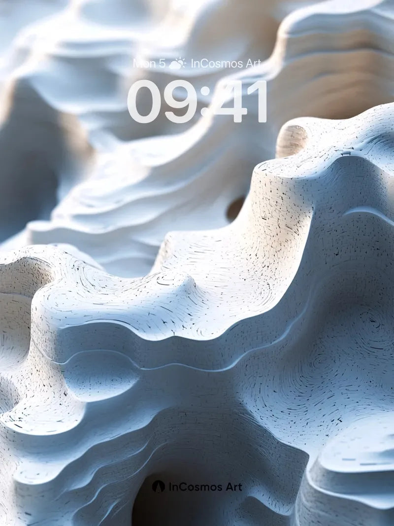 Luminous Stone Wallpaper with Whispering Caves