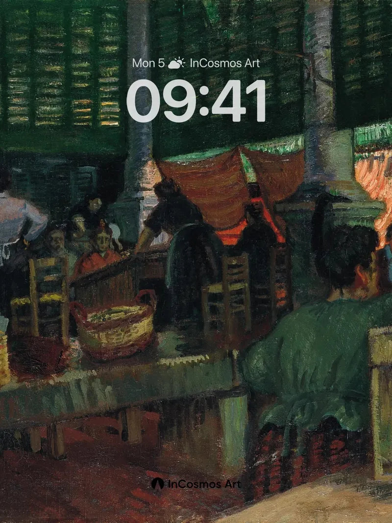 Whispering Market Wallpaper with Dappled Light