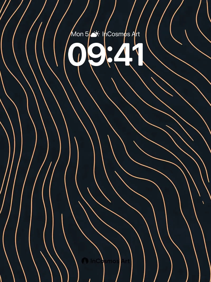 Serpentine Gold Wallpaper with Deep Night Veins