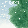 Serenity Tree Shadow Wallpaper with Silent Cat wallpaper for iPhone, iPad & Mac