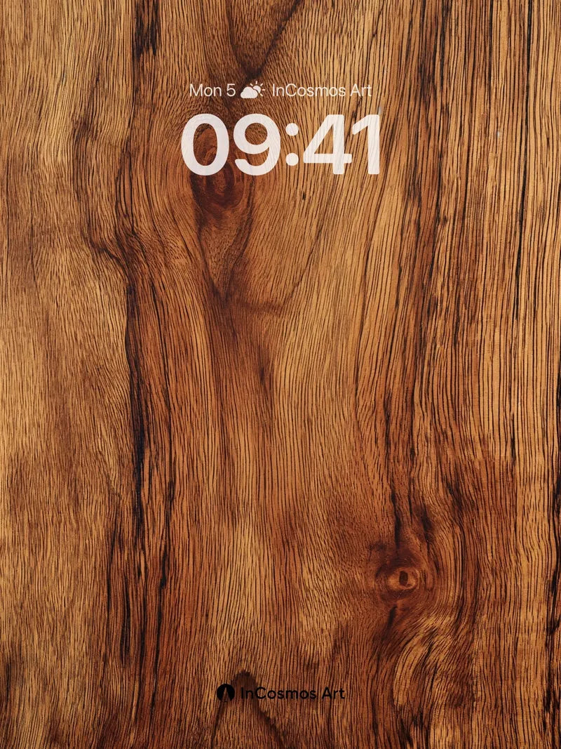 Whispering Grain Wallpaper with Living Knots