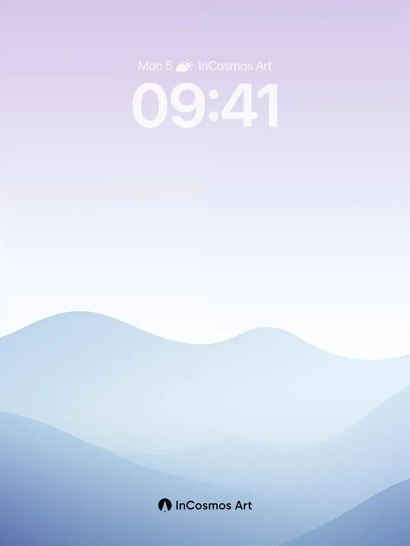 Serene Horizon Wallpaper with Ethereal Layers