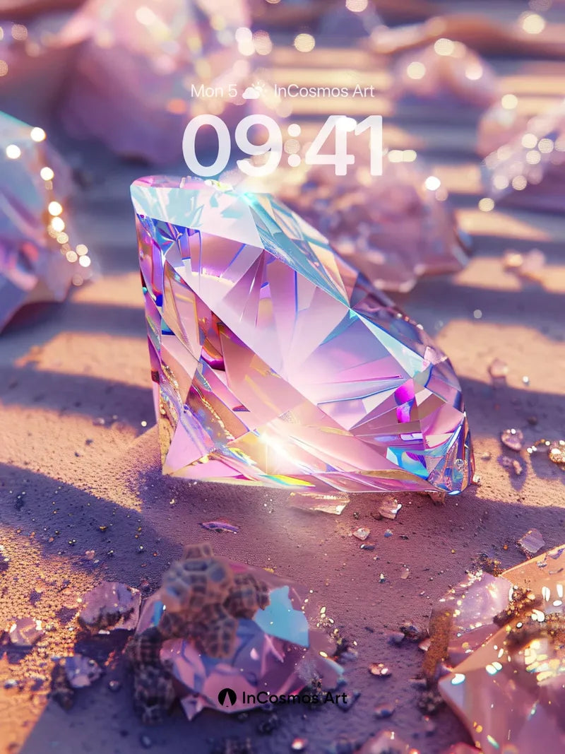 Prismatic Reverie Wallpaper with Sunlit Facets wallpaper for iPhone, iPad & Mac