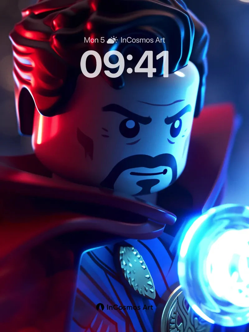 Cosmic Fury Wallpaper with Glowing Orb