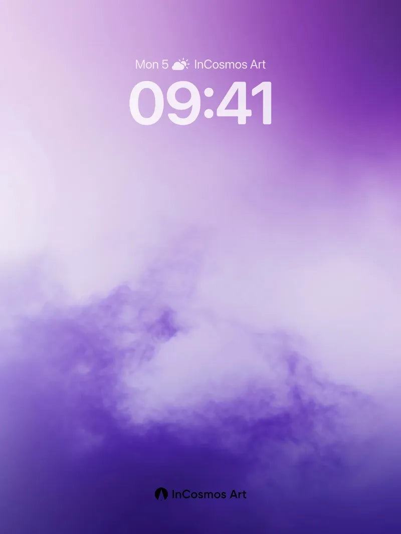 Lavender Haze Wallpaper with Ethereal Clouds
