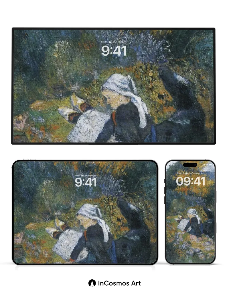 Autumn Hush Wallpaper with Dappled Light