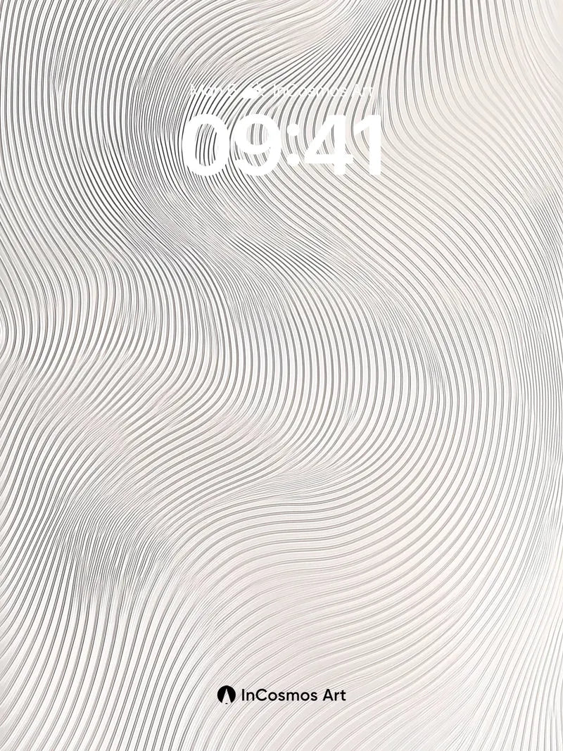 Silent Wave Wallpaper with Floating Lines