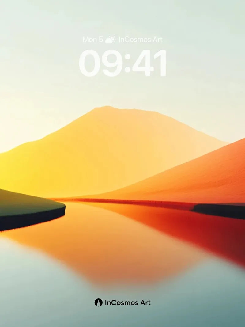 Serenity Dune Wallpaper with Liquid Light