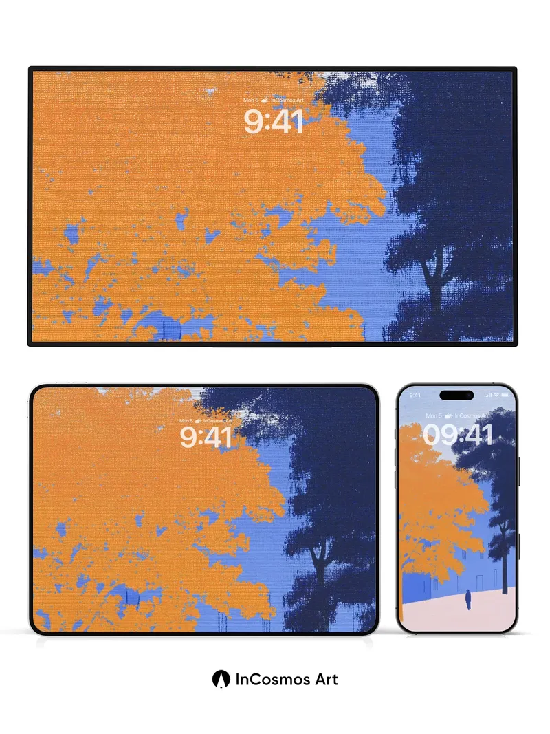 Autumn Hush Wallpaper with Silent Walker