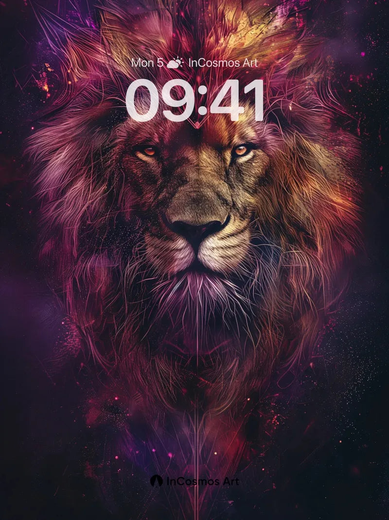 Cosmic Roar Wallpaper with Nebula Mane wallpaper for iPhone, iPad & Mac