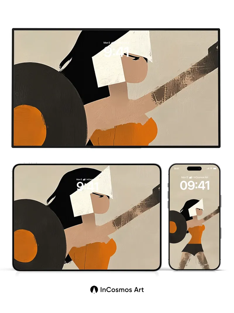 Bold Geometry Wallpaper with Vinyl Warrior