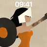 Bold Geometry Wallpaper with Vinyl Warrior wallpaper for iPhone, iPad & Mac