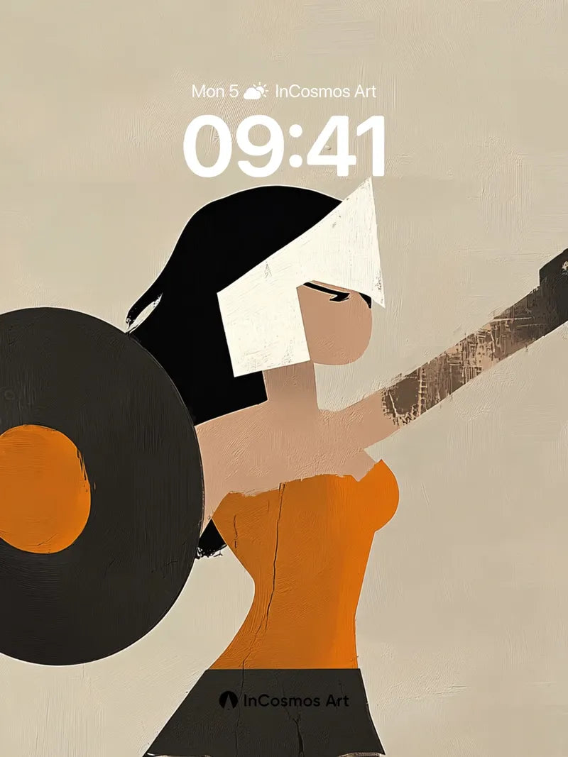 Bold Geometry Wallpaper with Vinyl Warrior