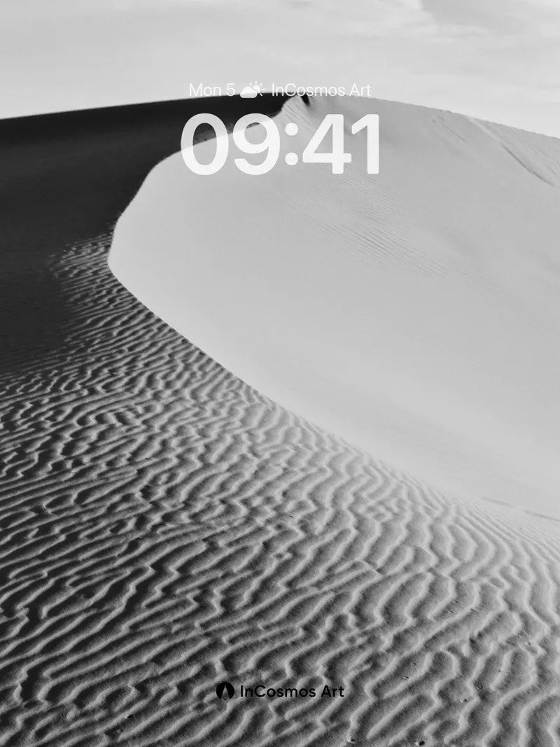 Serenity Dune Wallpaper with Wind-Whispered Lines