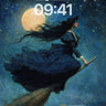 Moonlit Flight Wallpaper with Whispers of Night wallpaper for iPhone, iPad & Mac