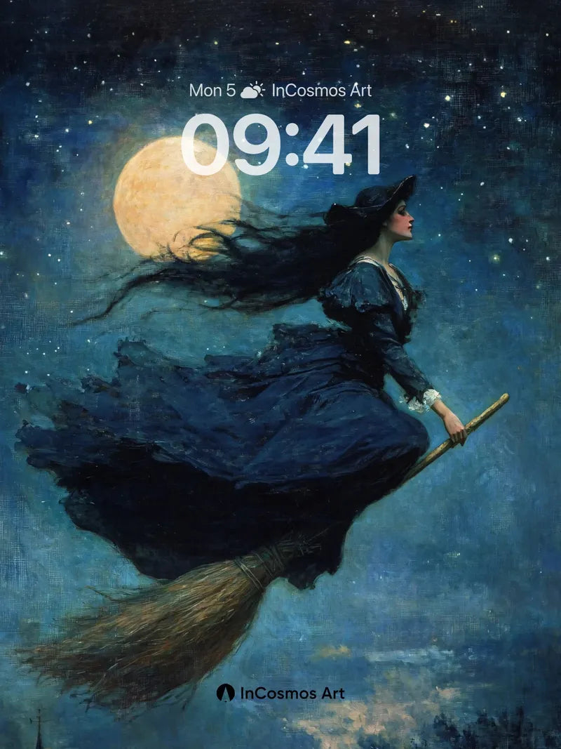 Moonlit Flight Wallpaper with Whispers of Night