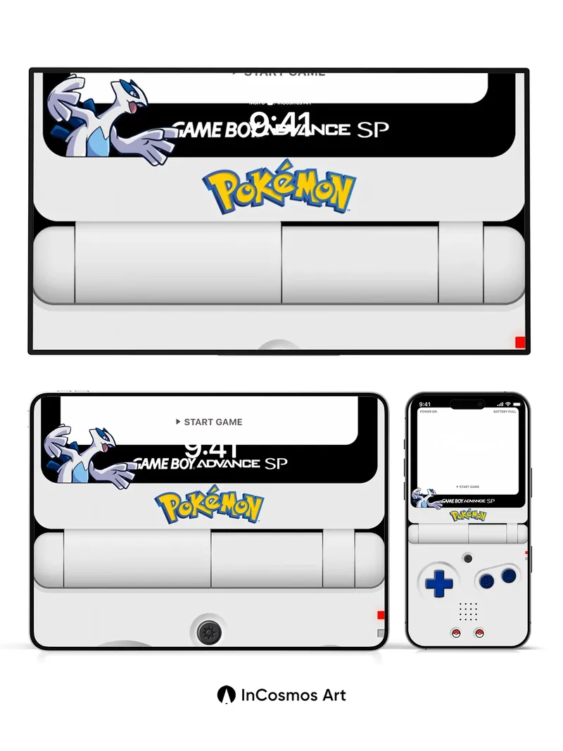 Nostalgic Pixel Glow Wallpaper with Game Boy Charm