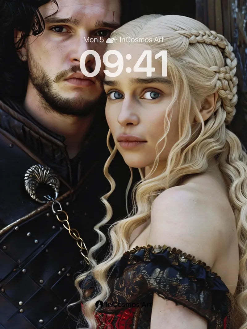 Frost and Fire Wallpaper with Braided Light